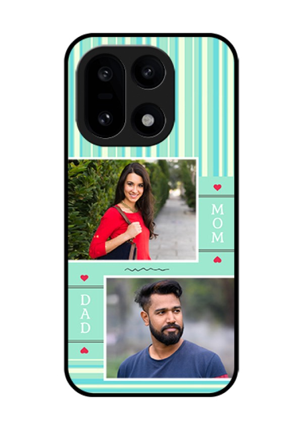 OnePlus 15 5G Custom Glass Phone Case - Mom & Dad Pic Design