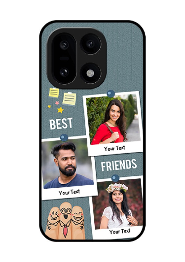 OnePlus 15 5G Custom Glass Phone Case - Sticky Frames And Friendship Design