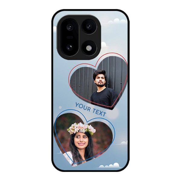 OnePlus 15 5G Custom Glass Phone Case - Blue Color Couple Design OnePlus 15 5G Custom Glass Phone Case - Blue Color Couple Design