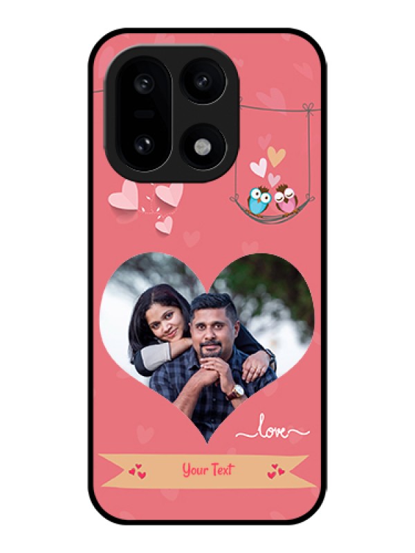 Custom OnePlus 15 5G Custom Glass Phone Case - Peach Color Love Design