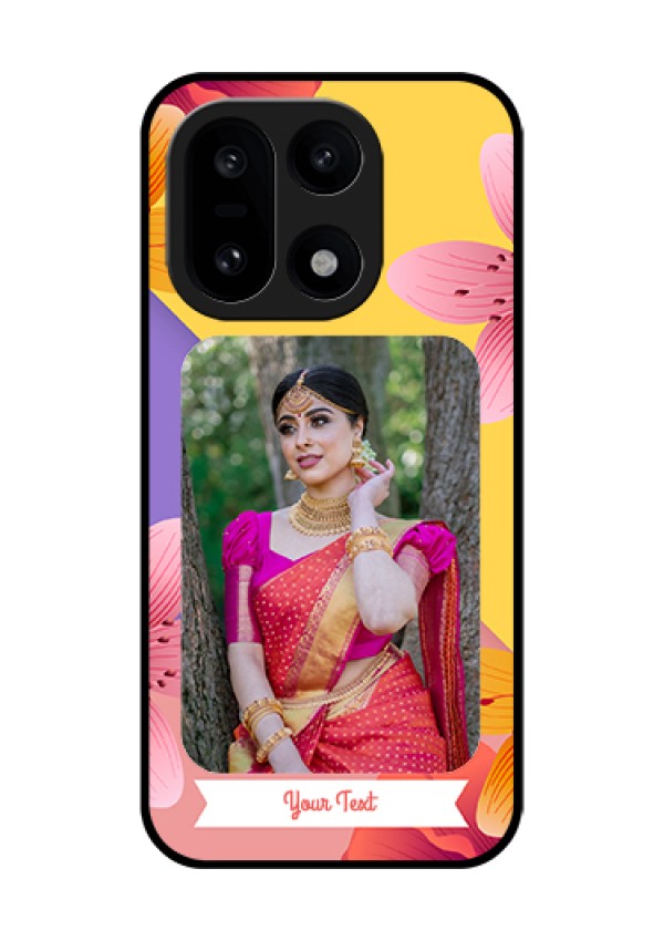 OnePlus 15 5G Custom Glass Phone Case - 3 Image With Vintage Floral Design