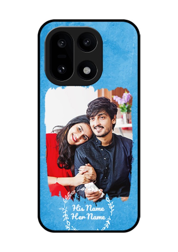OnePlus 15 5G Custom Glass Phone Case - Blue Color Vintage Design