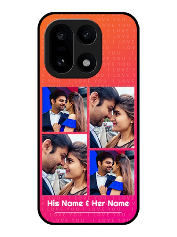 Custom OnePlus 15 5G Custom Glass Phone Case - I Love You Pink Design