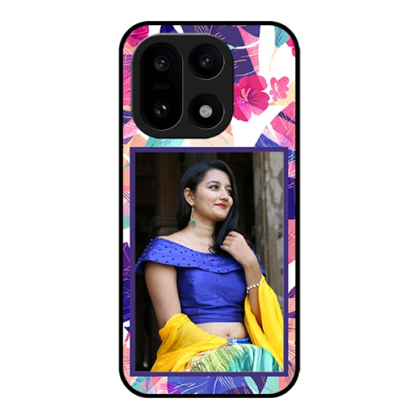 OnePlus 15 5G Custom Glass Phone Case - Abstract Floral Design OnePlus 15 5G Custom Glass Phone Case - Abstract Floral Design