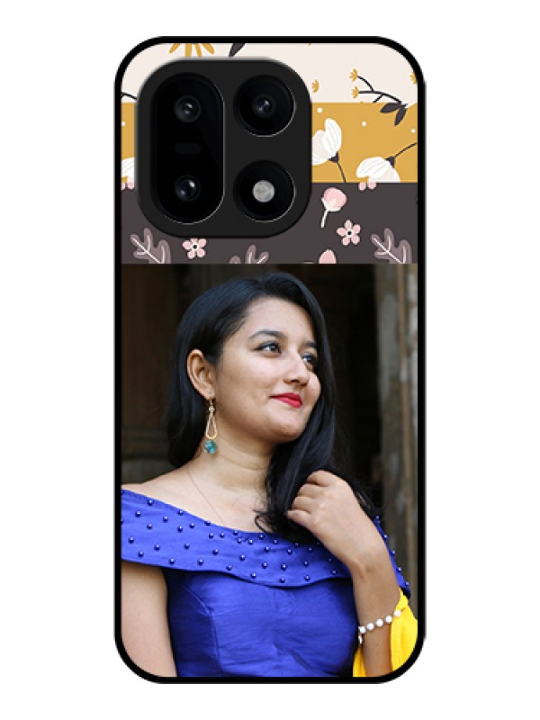 Custom OnePlus 15 5G Custom Glass Phone Case - Stylish Floral Design