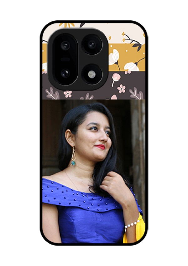 OnePlus 15 5G Custom Glass Phone Case - Stylish Floral Design