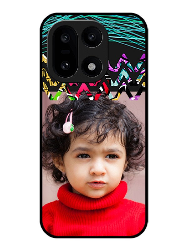 Custom OnePlus 15 5G Custom Glass Phone Case - Neon Abstract Design