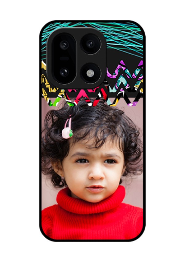 OnePlus 15 5G Custom Glass Phone Case - Neon Abstract Design