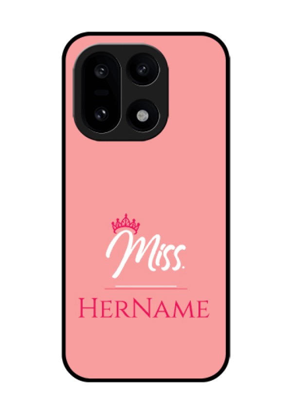 OnePlus 15 5G Custom Glass Phone Case - Mrs With Name Design