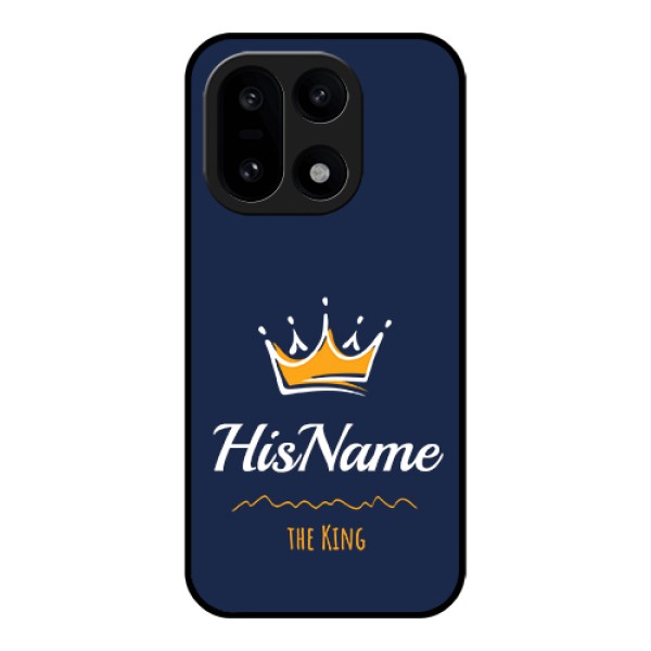OnePlus 15 5G Custom Glass Phone Case - King With Name Design OnePlus 15 5G Custom Glass Phone Case - King With Name Design