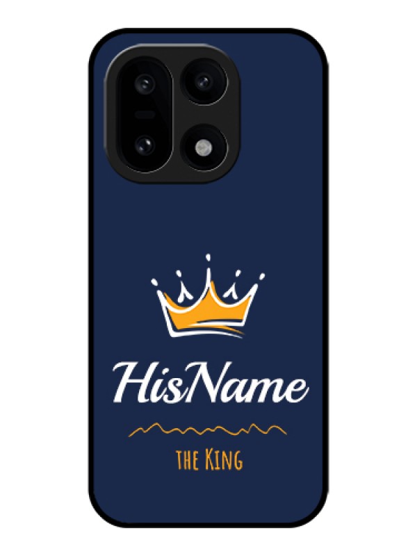 Custom OnePlus 15 5G Custom Glass Phone Case - King With Name Design