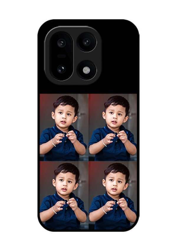 OnePlus 15 5G Custom Glass Phone Case - 4 Image Holder Design