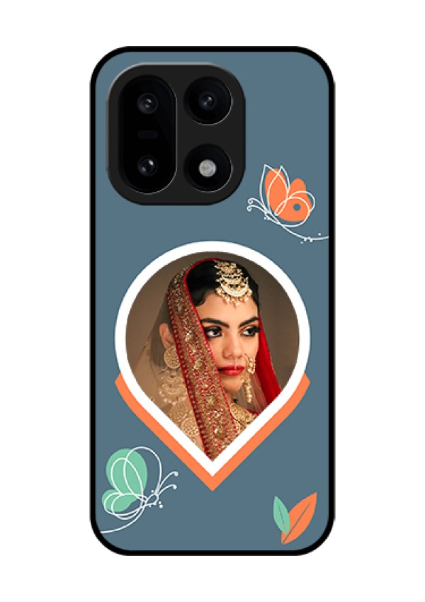OnePlus 15 5G Custom Glass Phone Case - Droplet Butterflies Design