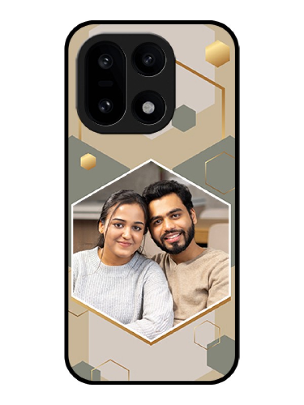 Custom OnePlus 15 5G Custom Glass Phone Case - Stylish Hexagon Pattern Design