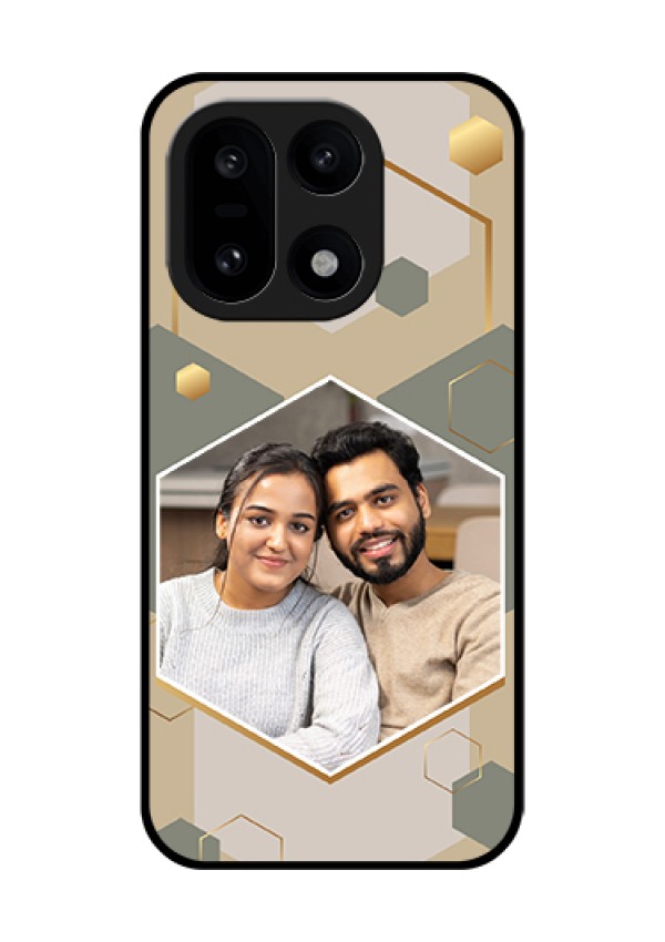 OnePlus 15 5G Custom Glass Phone Case - Stylish Hexagon Pattern Design
