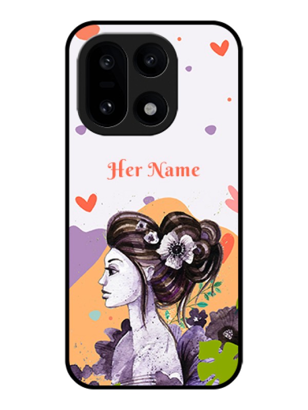 Custom OnePlus 15 5G Custom Glass Phone Case - Woman And Nature Design