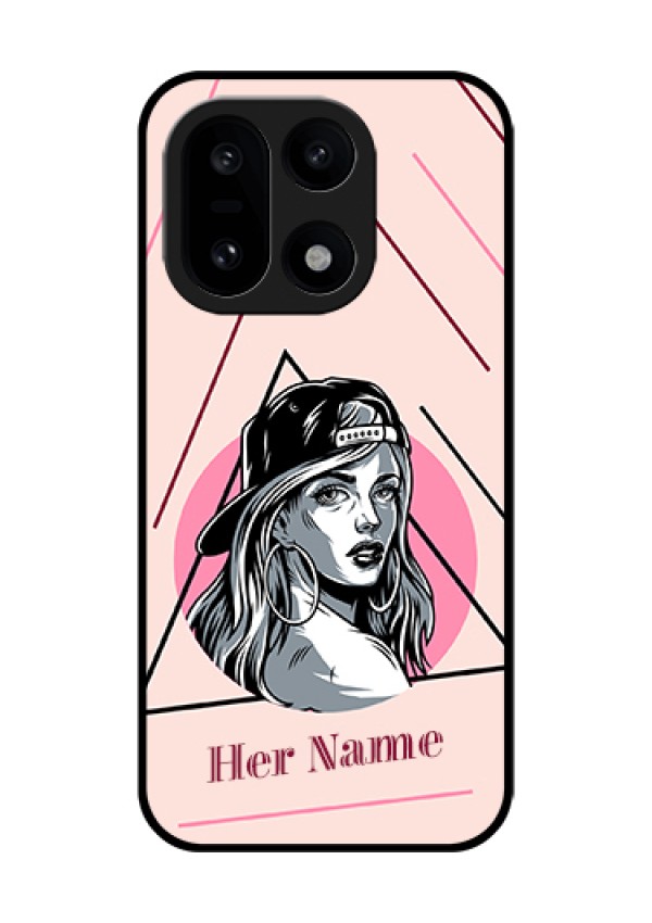 OnePlus 15 5G Custom Glass Phone Case - Rockstar Girl Design