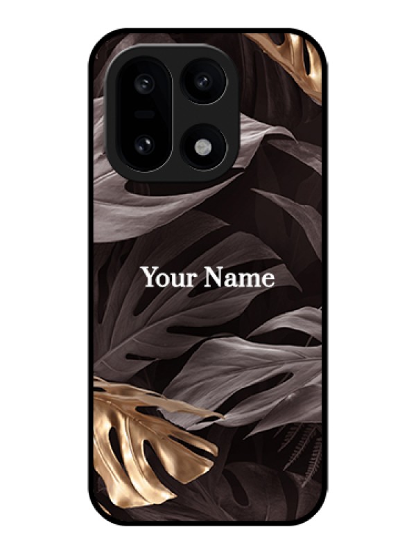 Custom OnePlus 15 5G Custom Glass Phone Case - Wild Leaves Digital Paint Design