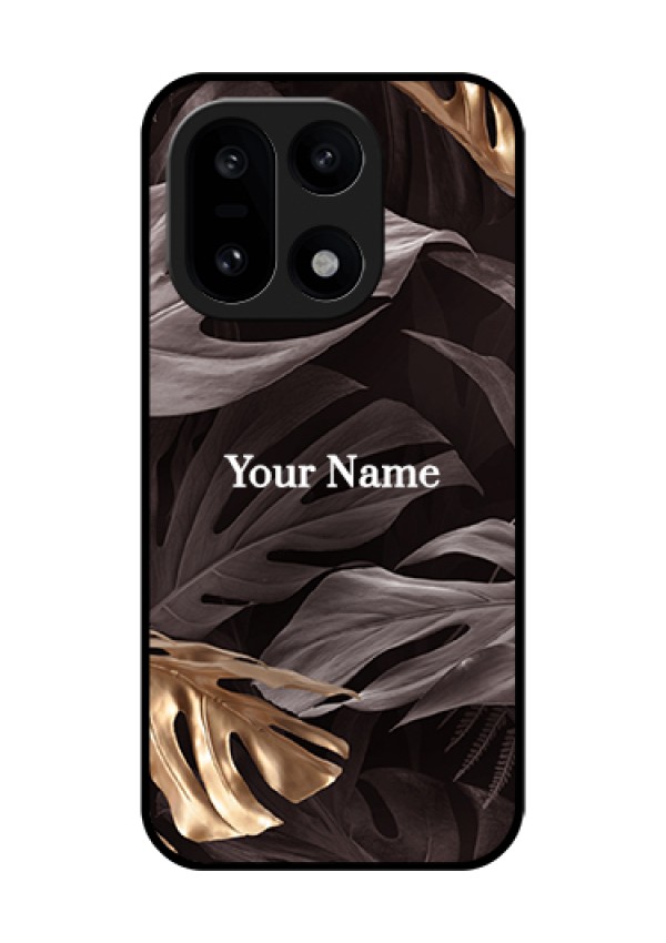 OnePlus 15 5G Custom Glass Phone Case - Wild Leaves Digital Paint Design