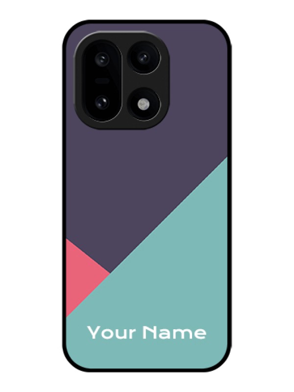 Custom OnePlus 15 5G Custom Glass Phone Case - Tri Color Abstract Design