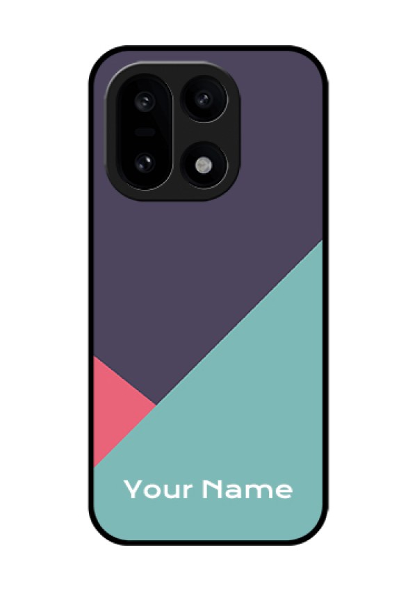 OnePlus 15 5G Custom Glass Phone Case - Tri Color Abstract Design