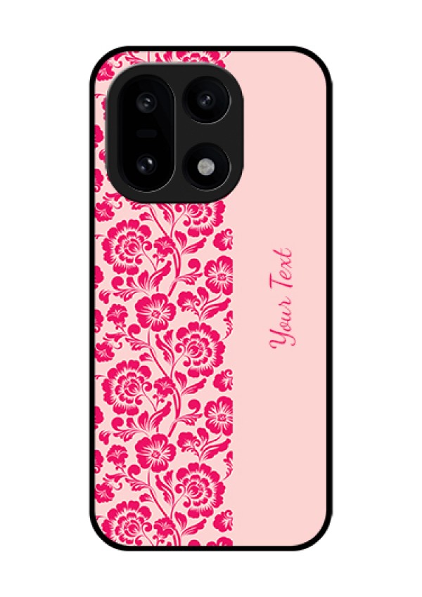 OnePlus 15 5G Custom Glass Phone Case - Attractive Floral Pattern Design