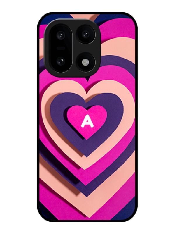 Custom OnePlus 15 5G Custom Glass Phone Case - Cute Heart Pattern Design