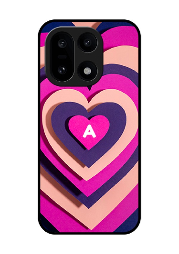 OnePlus 15 5G Custom Glass Phone Case - Cute Heart Pattern Design