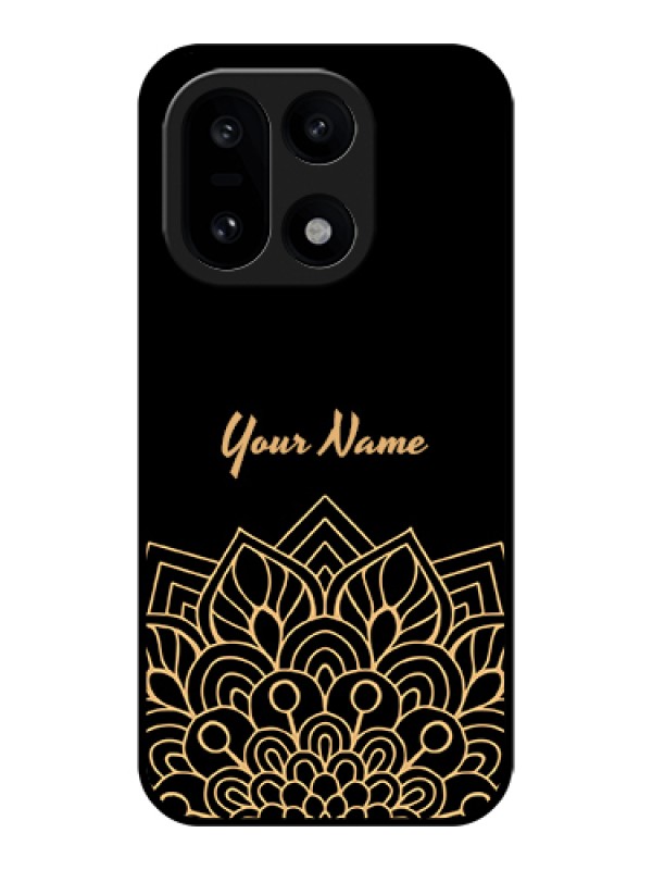 Custom OnePlus 15 5G Custom Glass Phone Case - Golden Mandala Design