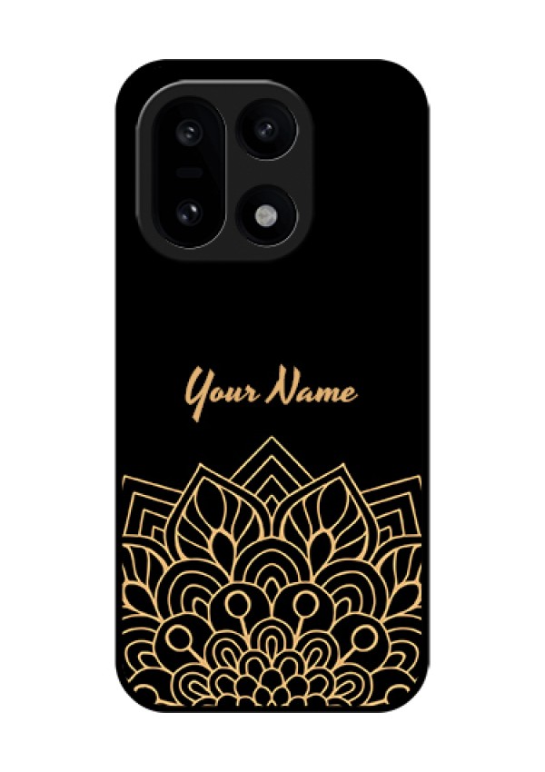 OnePlus 15 5G Custom Glass Phone Case - Golden Mandala Design