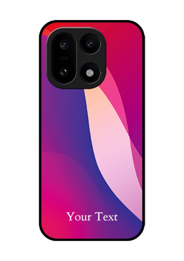 OnePlus 15 5G Custom Glass Phone Case - Digital Abstract Overlap Design
