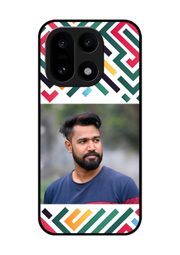 OnePlus 15 5G Custom Glass Phone Case - Colorful Maze Pattern Design