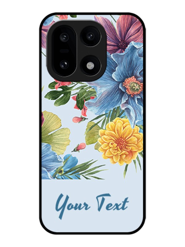 Custom OnePlus 15 5G Custom Glass Phone Case - Stunning Watercolored Flowers Painting Design