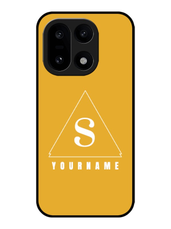 Custom OnePlus 15 5G Custom Glass Phone Case - Simple Triangle Design