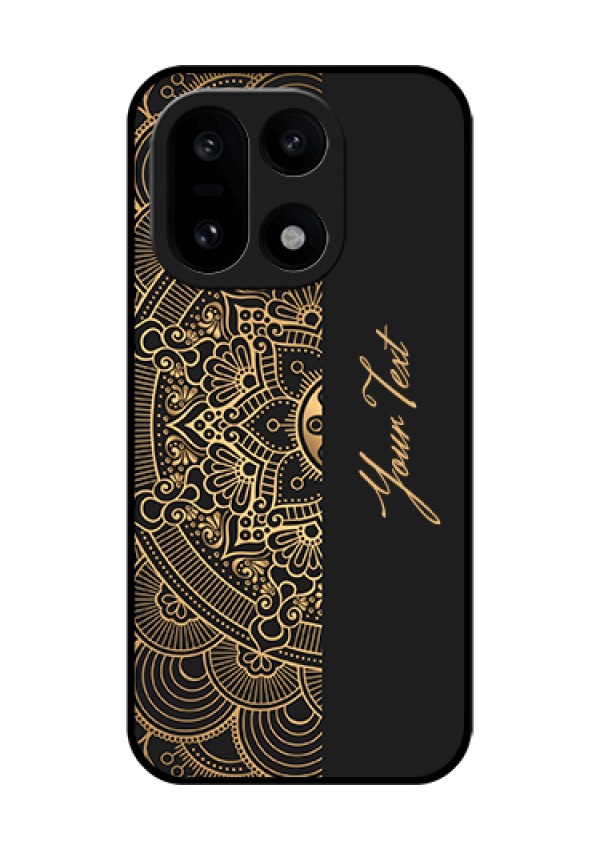 OnePlus 15 5G Custom Glass Phone Case - Mandala Art With Custom Text Design