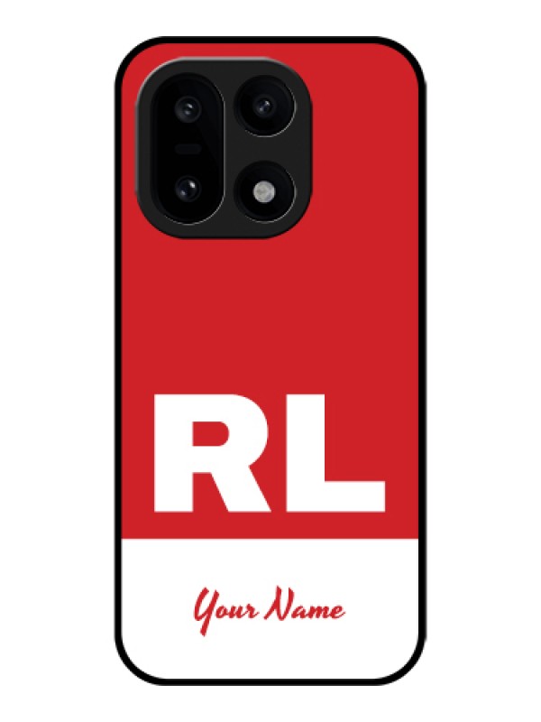 Custom OnePlus 15 5G Custom Glass Phone Case - Dual Tone Custom Text Design