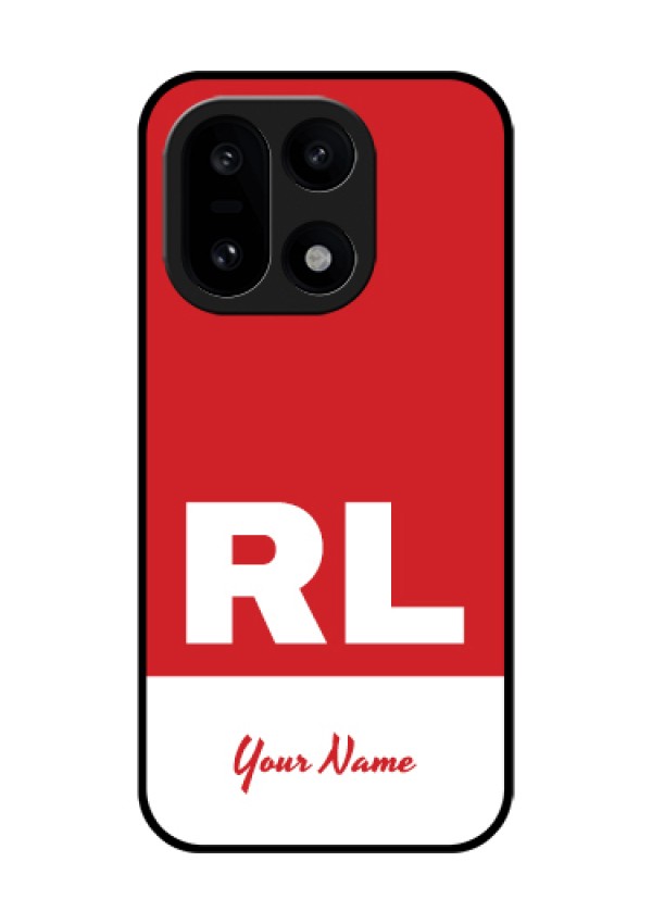 OnePlus 15 5G Custom Glass Phone Case - Dual Tone Custom Text Design