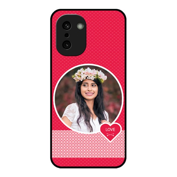 OnePlus 15R 5G Custom Glass Phone Case - Pink Color Pattern Design