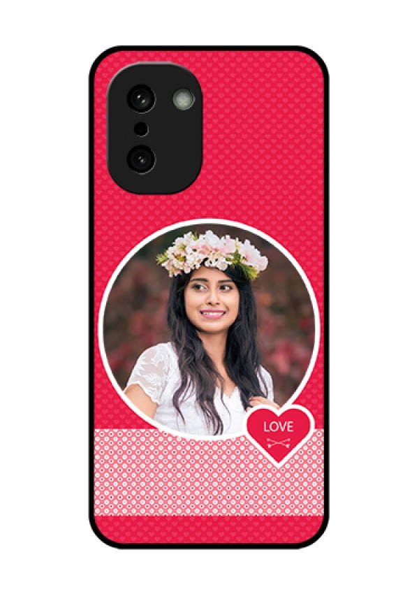 OnePlus 15R 5G Custom Glass Phone Case - Pink Color Pattern Design
