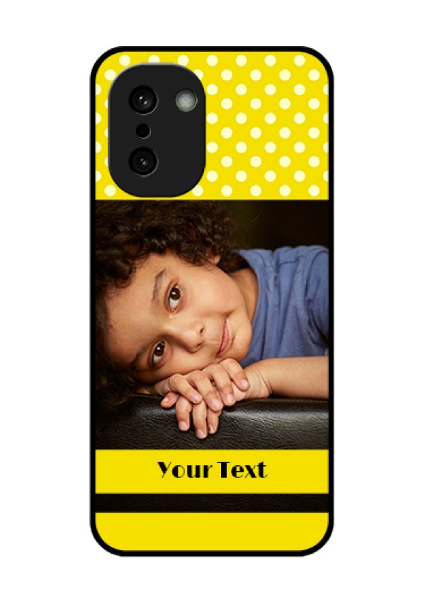 OnePlus 15R 5G Custom Glass Phone Case - Bright Yellow Case Design