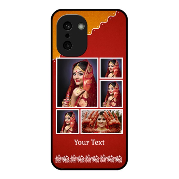 OnePlus 15R 5G Custom Glass Phone Case - Wedding Pic Upload Design