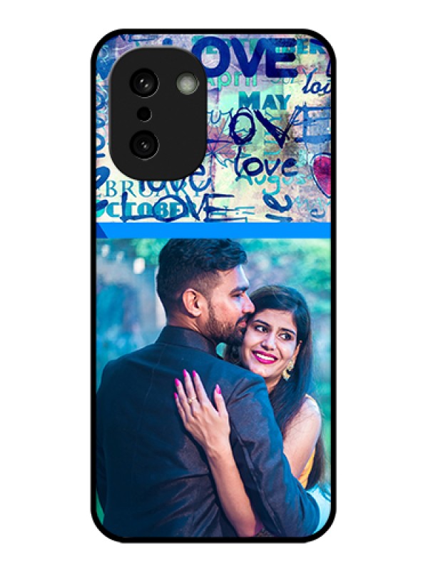 Custom OnePlus 15R 5G Custom Glass Phone Case - Colorful Love Design