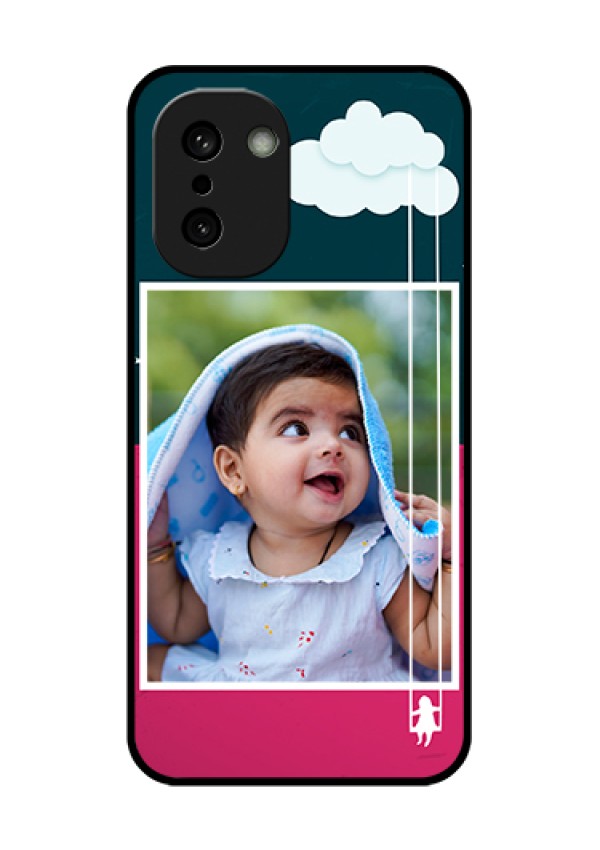 OnePlus 15R 5G Custom Glass Phone Case - Cute Girl With Cloud Design