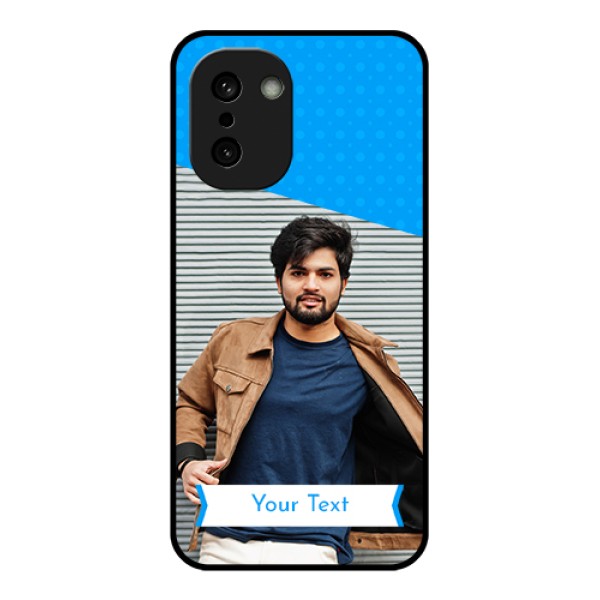 OnePlus 15R 5G Custom Glass Phone Case - Simple Blue Color Design