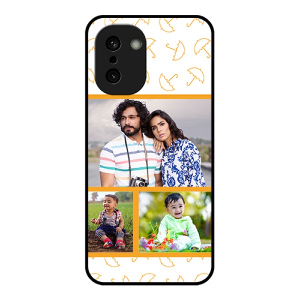 OnePlus 15R 5G Custom Glass Phone Case - Yellow Pattern Design OnePlus 15R 5G Custom Glass Phone Case - Yellow Pattern Design