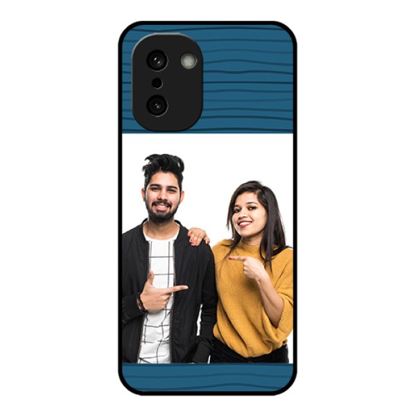 OnePlus 15R 5G Custom Glass Phone Case - Blue Pattern Cover Design OnePlus 15R 5G Custom Glass Phone Case - Blue Pattern Cover Design