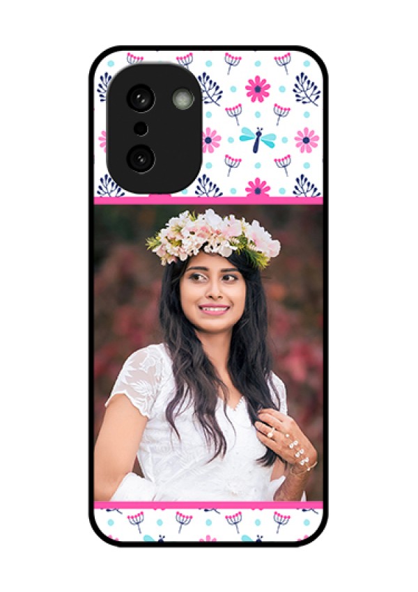 OnePlus 15R 5G Custom Glass Phone Case - Colorful Flower Design