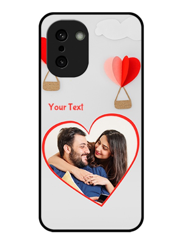 Custom OnePlus 15R 5G Custom Glass Phone Case - Parachute Love Design