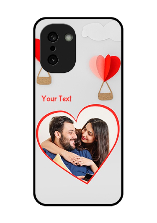OnePlus 15R 5G Custom Glass Phone Case - Parachute Love Design