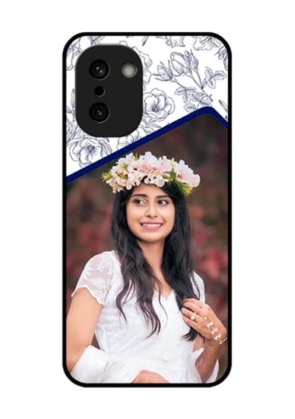 OnePlus 15R 5G Custom Glass Phone Case - Classy Floral Design
